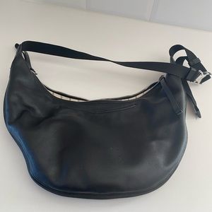Rag & Bone Riser. Black Leather Hobo Crossbody